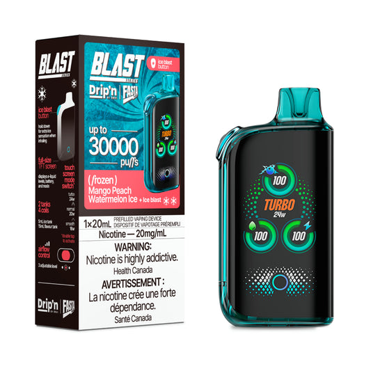 Drip'n by Envi x Fasta Blast 30K Mango Peach Watermelon Ice