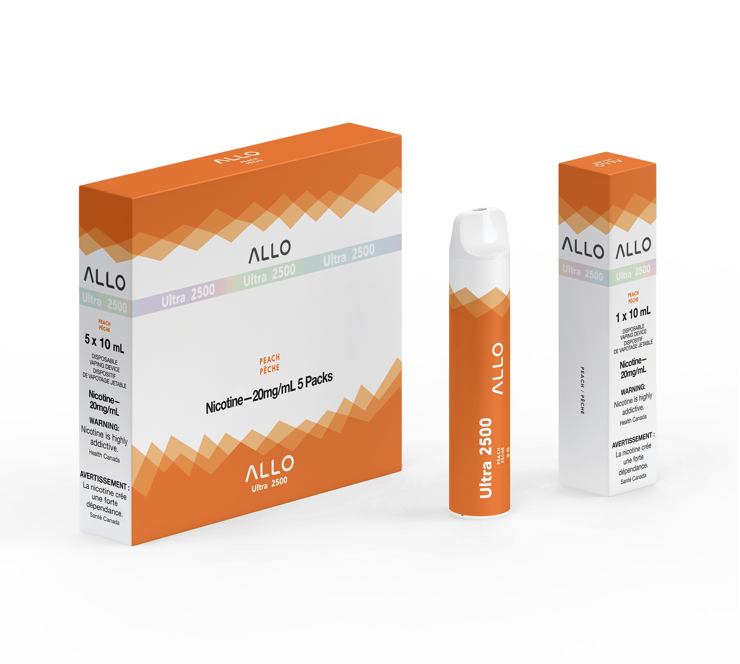 ALLO Peach Disposable Vape Canada product image at All Star Vape