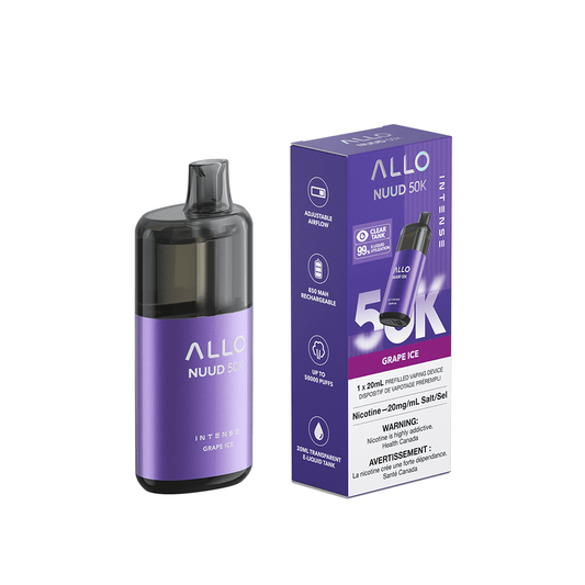 Allo Nuud 50K - Grape Ice Disposable Vape