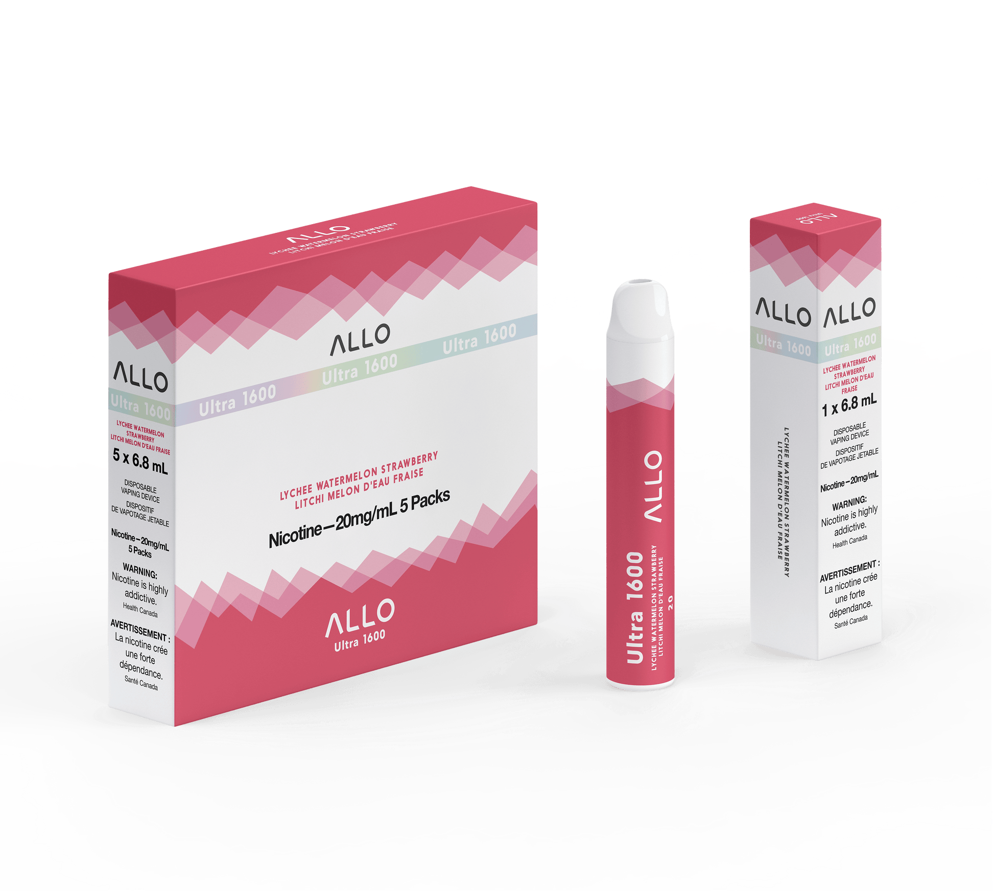 Allo Ultra 1600 Disposable - Lychee Watermelon Strawberry product image at All Star Vape