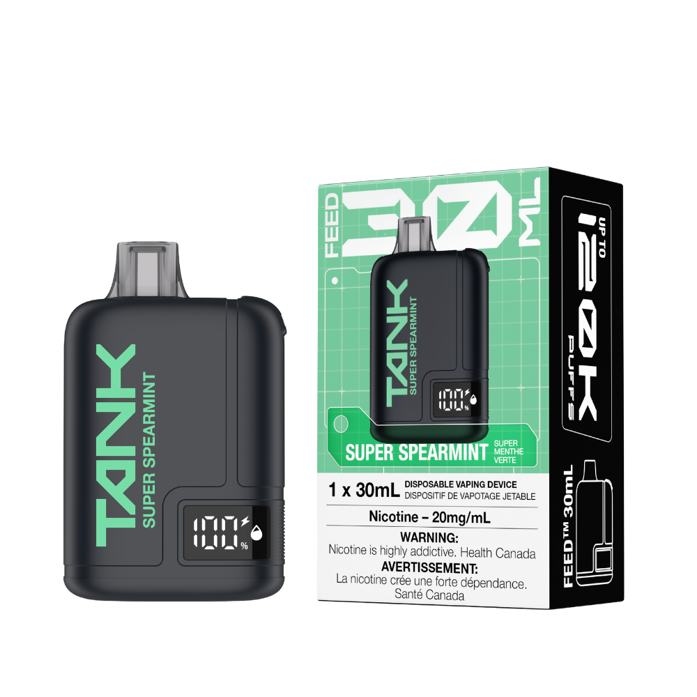 FEED Tank 120K Super Spearmint disposable vape Canada