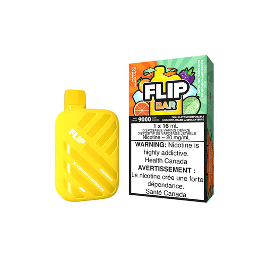 FLIP BAR DISPOSABLE - ORANGE ICE AND BLACKBERRY HONEYDEW ICE