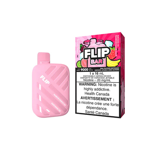 FLIP BAR DISPOSABLE - PASSION PUNCH ICE AND RAZZ NANA ICE