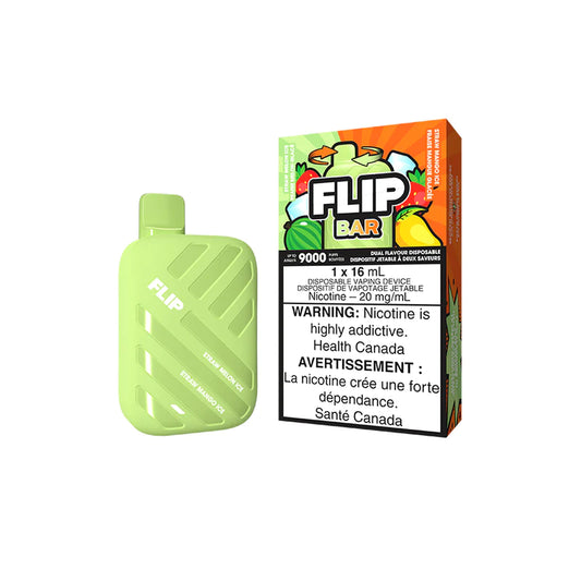 FLIP BAR DISPOSABLE - STRAW MELON ICE AND STRAW MANGO ICE