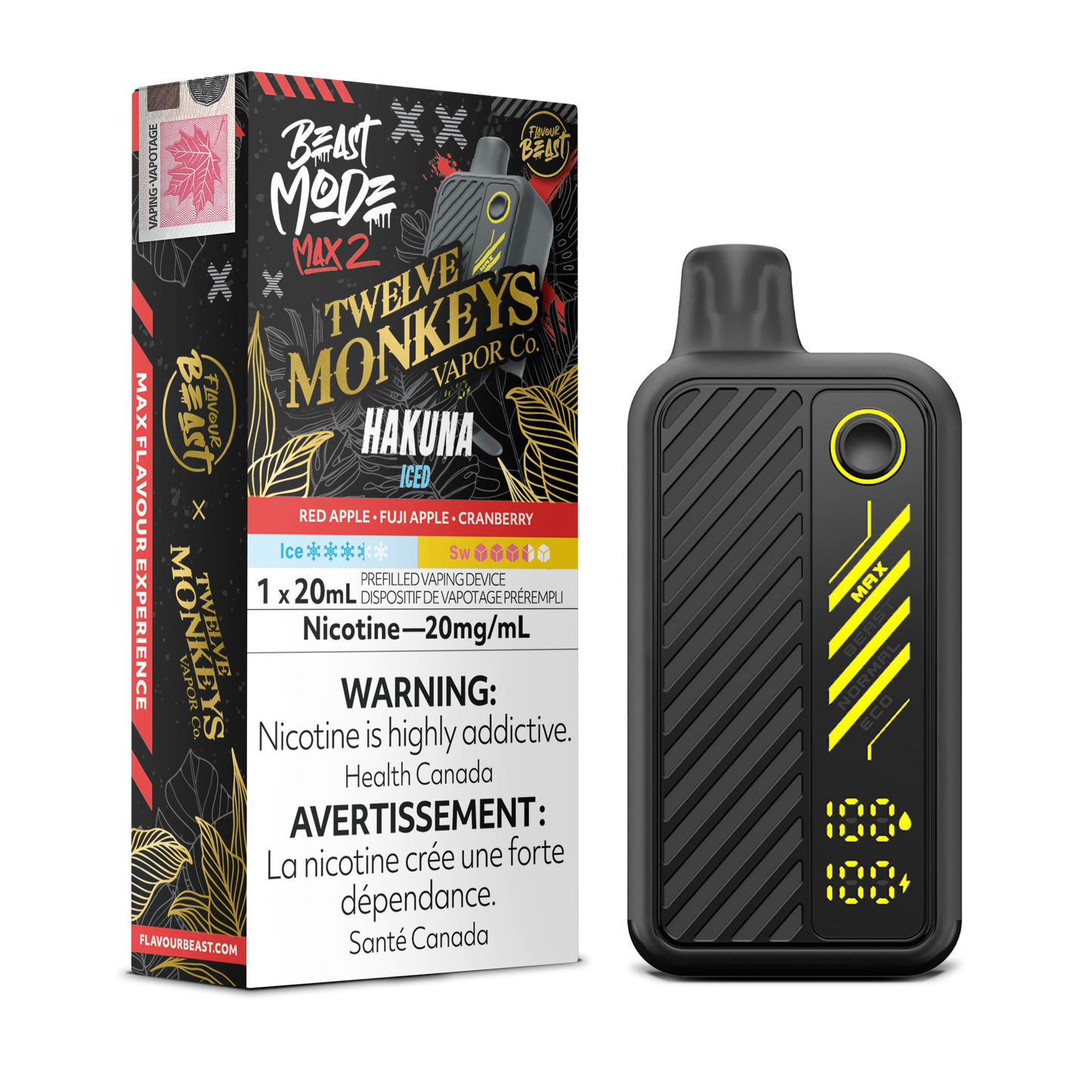 Flavour Beast Max 2x12M Hakuna Iced Vape product image at All Star Vape
