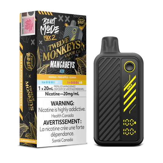 Flavour Beast Max 2x12M Mangabeys Iced Vape product image at All Star Vape