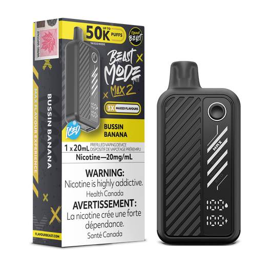 Flavour Beast Beast Mode Max 2 Bussin Banana Disposable Vape product image at All Star Vape