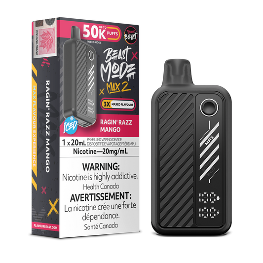 Flavour Beast Max 2 Ragin' Razz Mango Vape product image at All Star Vape