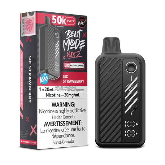 Flavour Beast Max 2 Sic Strawberry Vape product image at All Star Vape