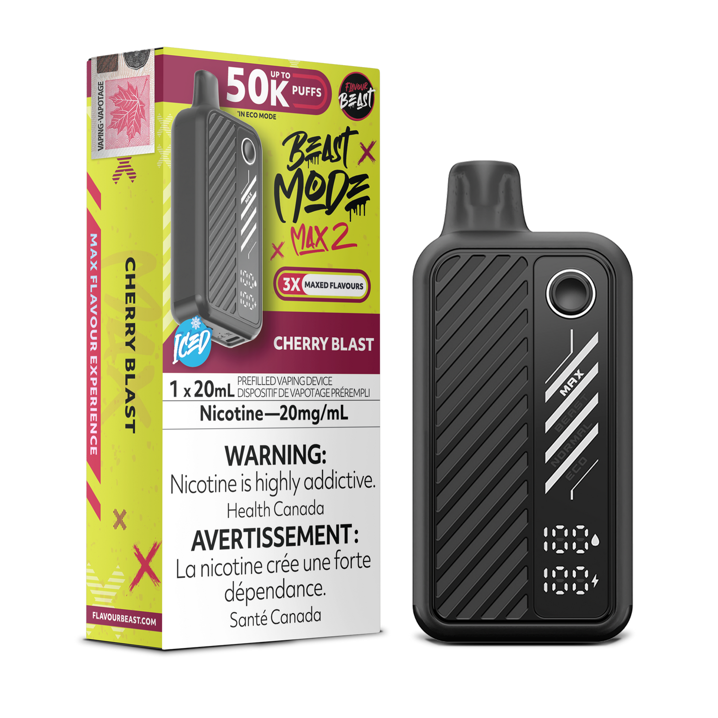 Flavour Beast Beast Mode Max 2 Cherry Blast Disposable Vape
