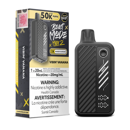 Flavour Beast Beast Mode Max 2 Vibin' Vanana Disposable Vape