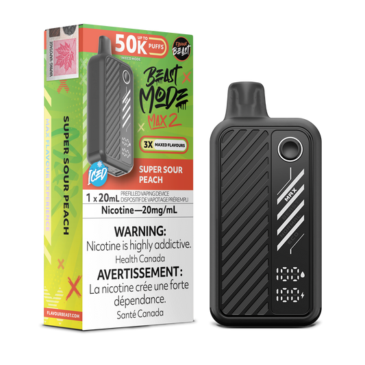 Flavour Beast Max 2 Super Sour Peach Vape product image at All Star Vape