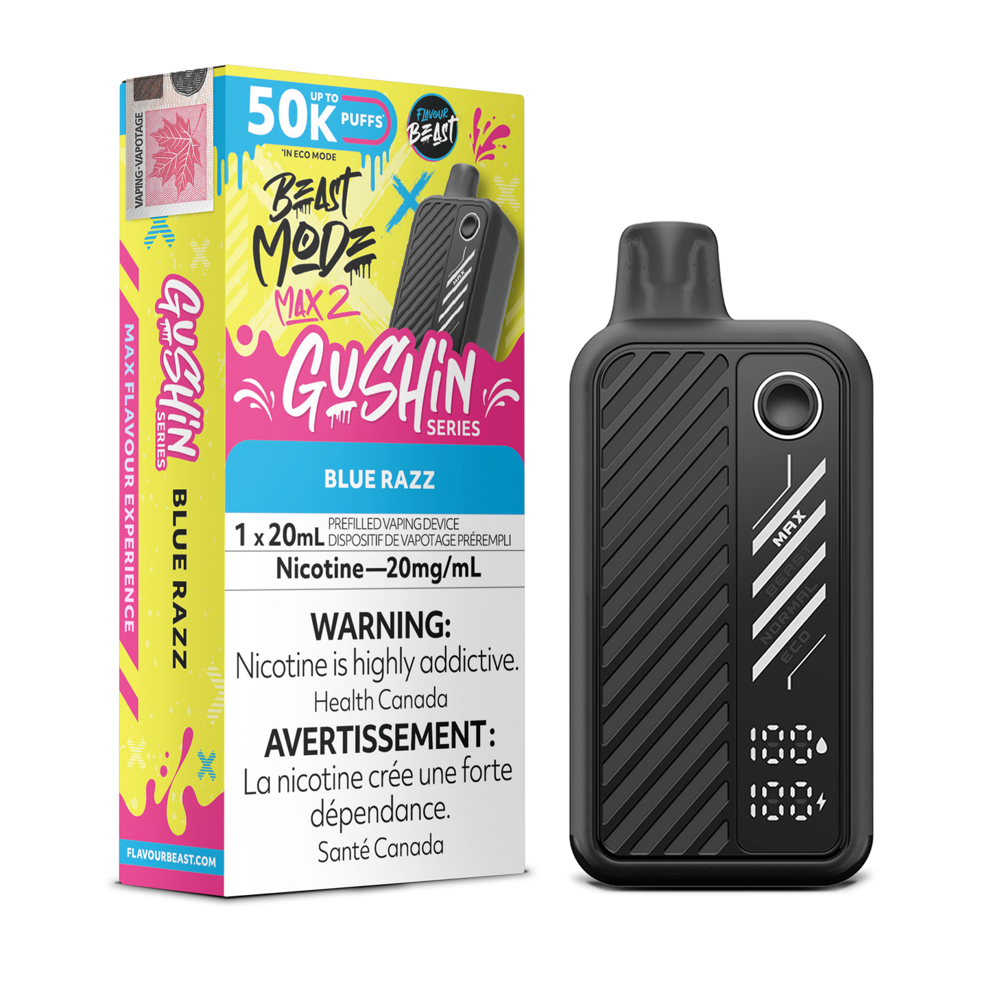 Flavour Beast Max 2 Gushin Blue Razz Vape product image at All Star Vape