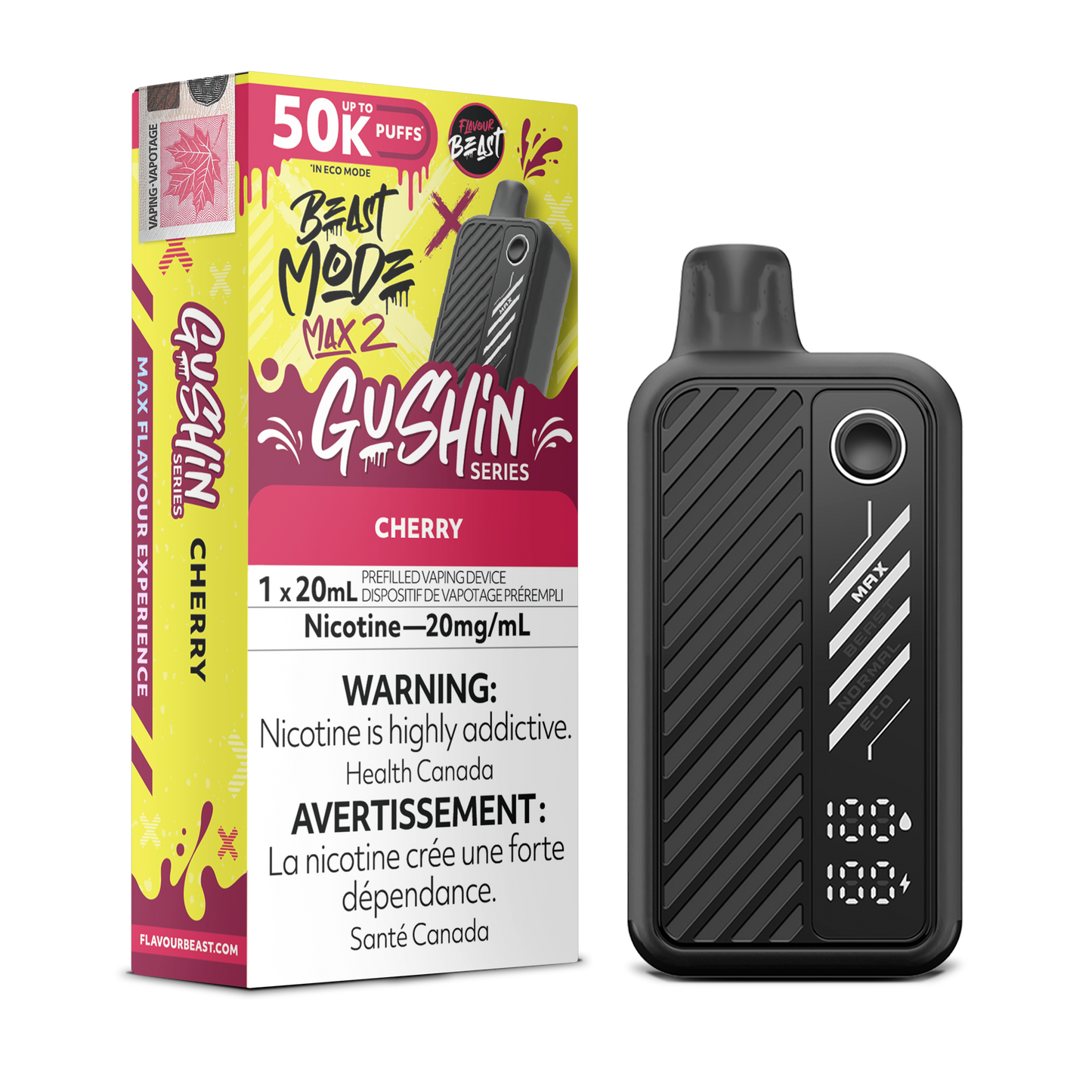 Flavour Beast Beast Mode Max 2 Gushin Cherry Disposable Vape product image at All Star Vape