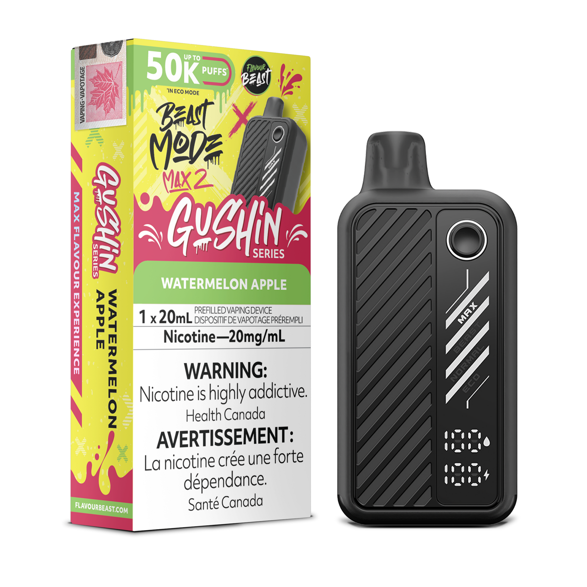 Flavour Beast Max 2 Gushin Watermelon Apple Vape product image at All Star Vape