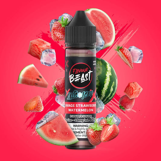 Flavour Beast- Savage Strawberry Watermelon Iced E-Liquid product image at All Star Vape