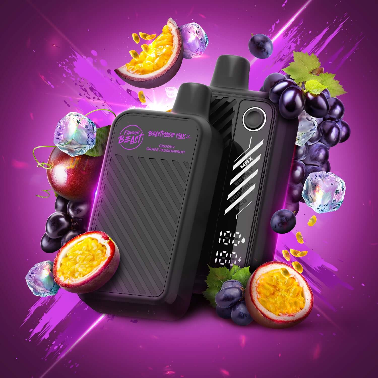 Flavour Beast Beast Mode Max 2 Groovy Grape Passionfruit product image at All Star Vape