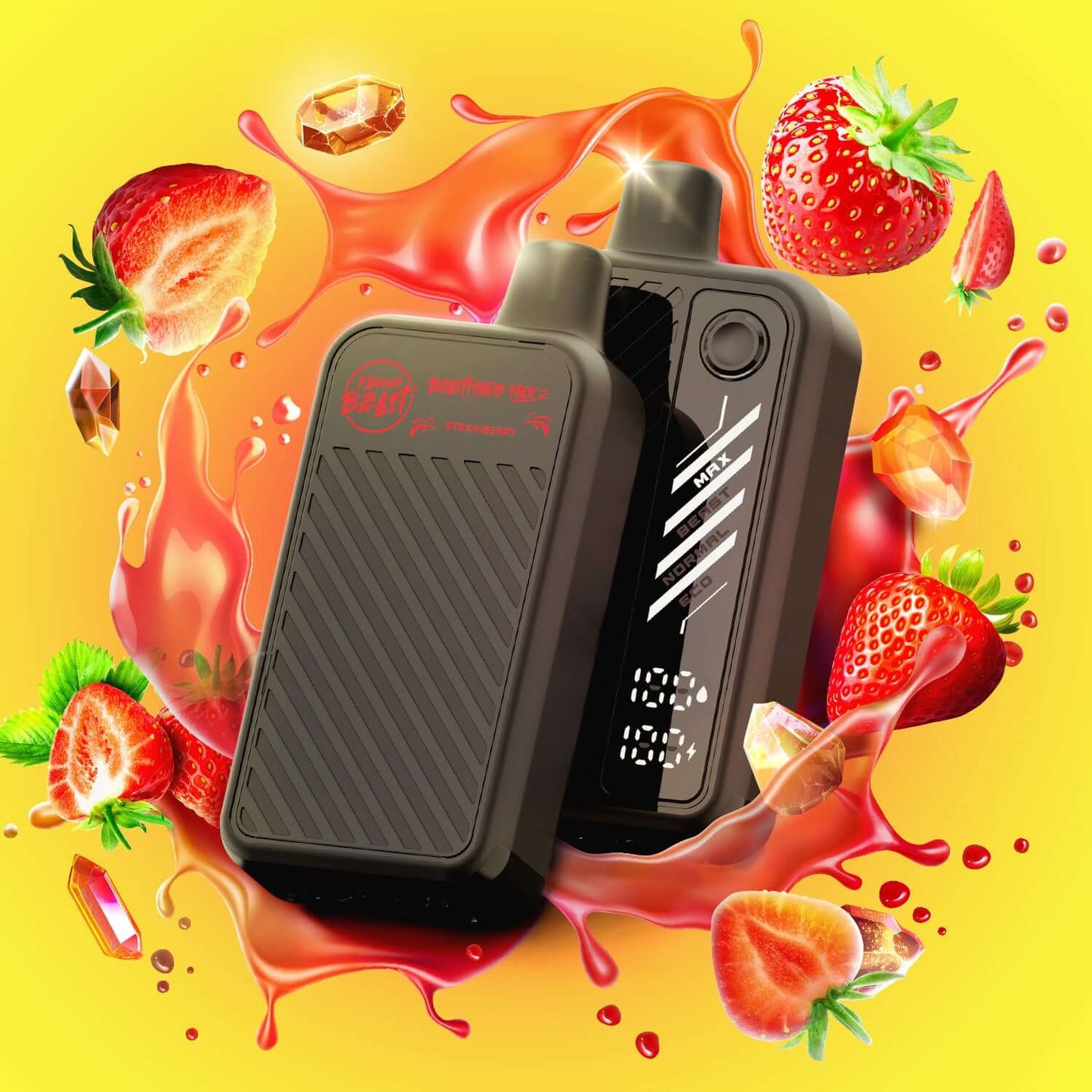 Flavour Beast Beast Mode Max 2 Gushin Strawberry Disposable Vape