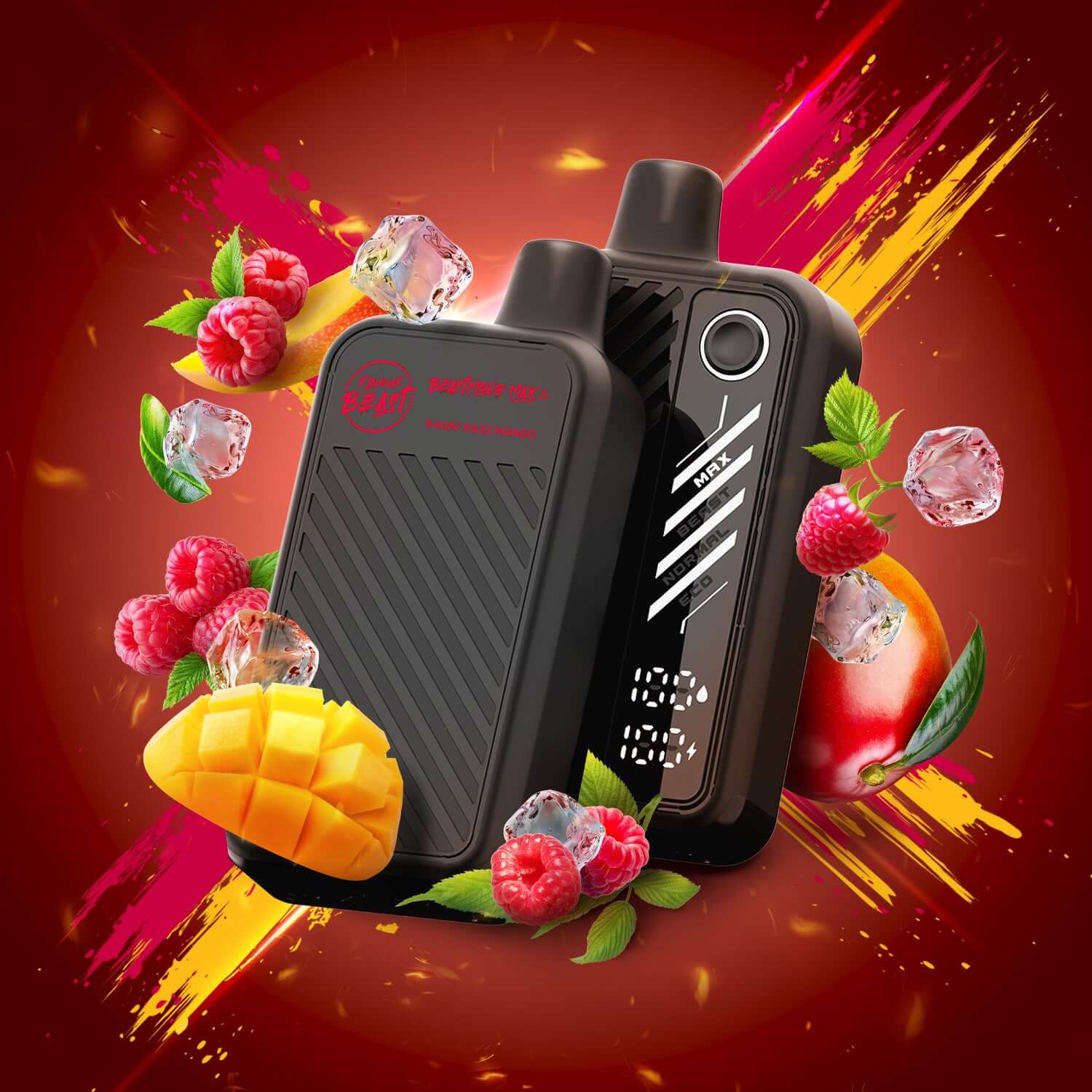 Flavour Beast Beast Mode Max 2 Ragin' Razz Mango Disposable Vape