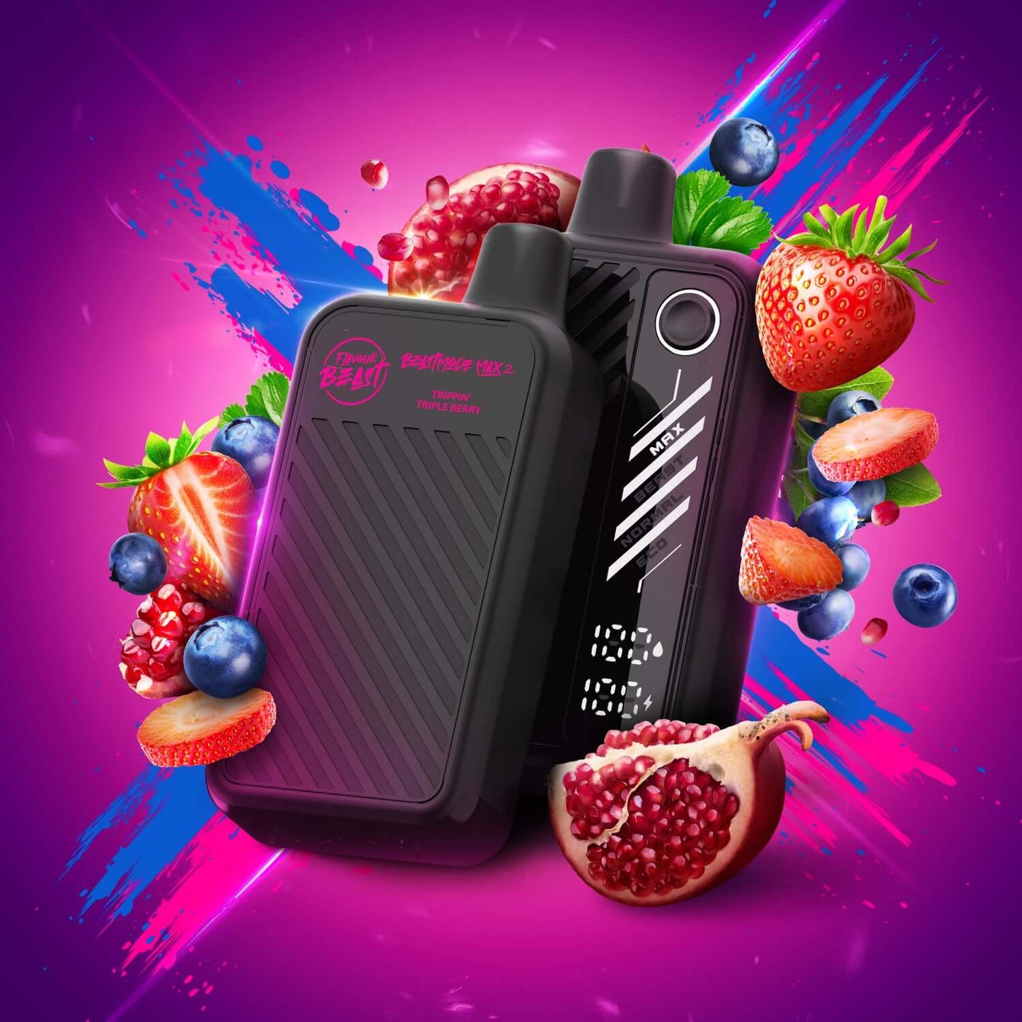 Flavour Beast Beast Mode Max 2 Trippin' Triple Berry Disposable Vape