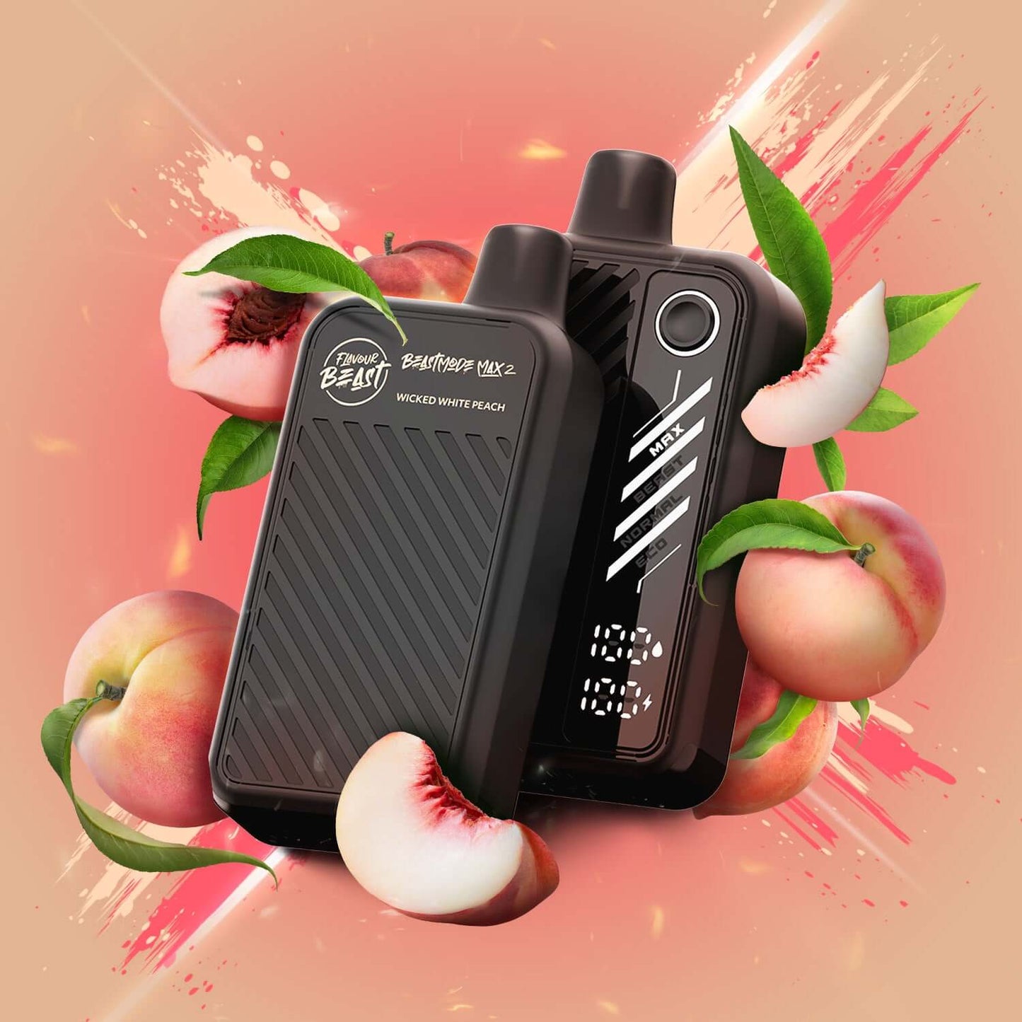Flavour Beast Beast Mode Max 2 Wicked White Peach Disposable Vape