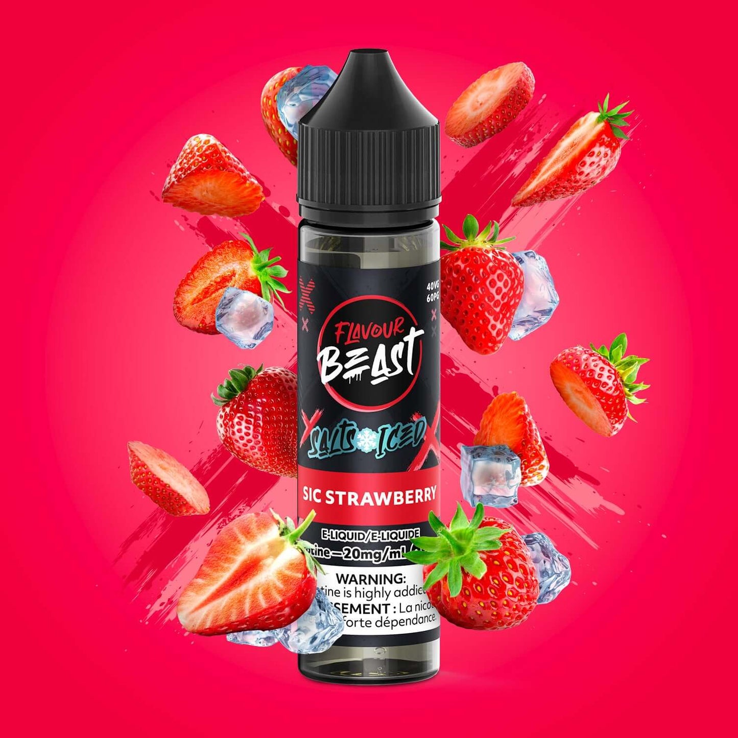Flavour Beast E-Liquid - Sic Strawberry (ICED) E-Liquid product image at All Star Vape