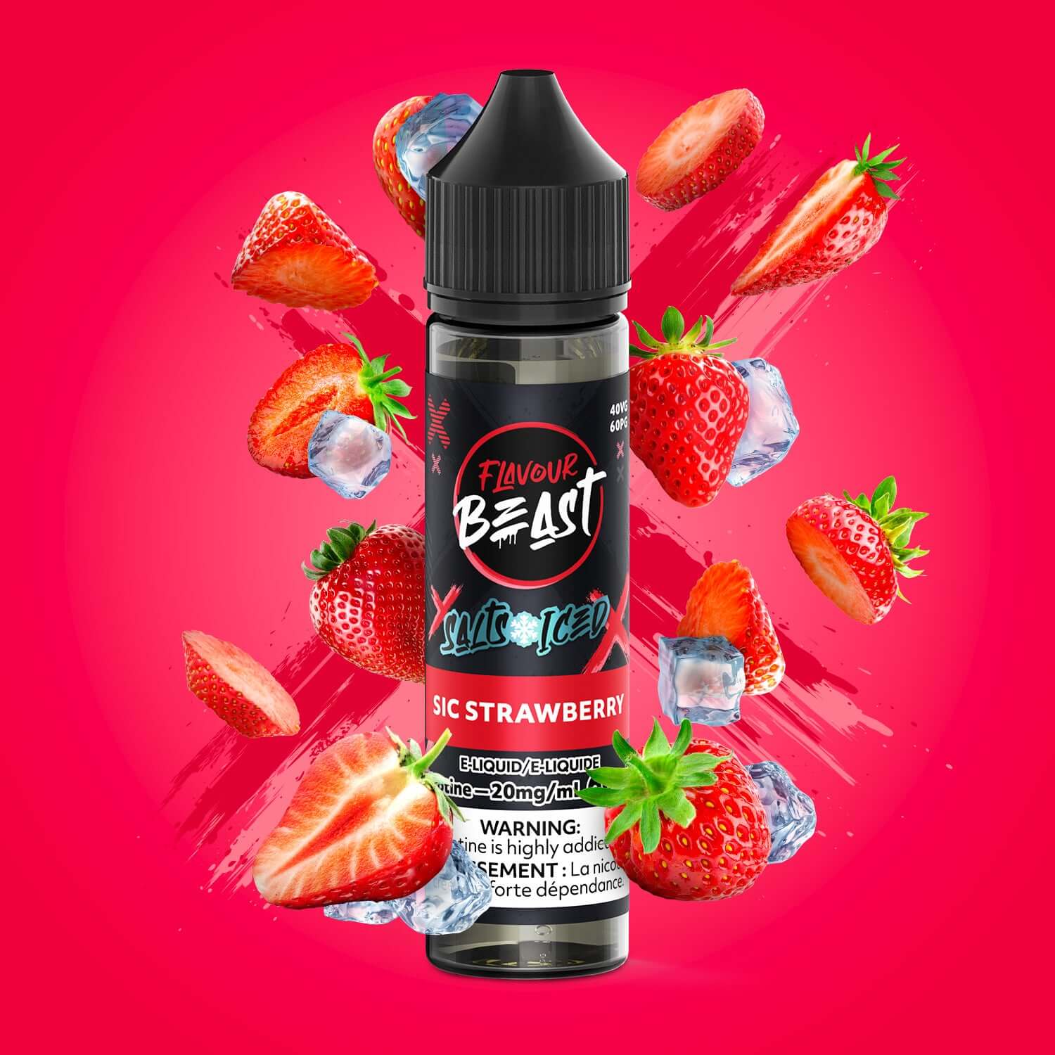 Flavour Beast E-Liquid - Sic Strawberry (ICED) E-Liquid product image at All Star Vape