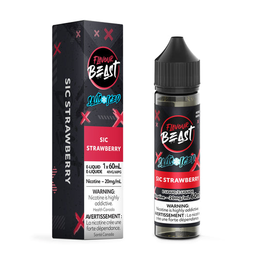 Flavour Beast E-Liquid - Sic Strawberry (ICED) E-Liquid product image at All Star Vape