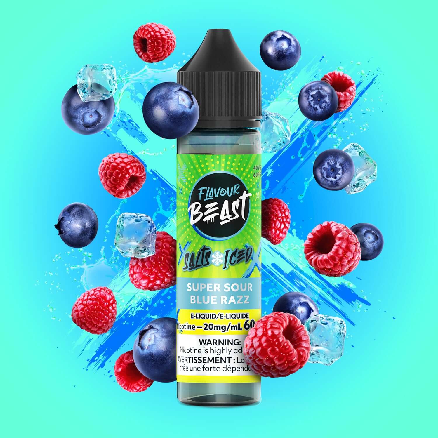 Flavour Beast E-Liquid - Super Sour Blue Razz E-Liquid product image at All Star Vape