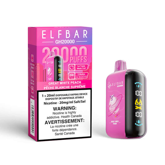 Elf Bar GH20k - Great White Peach Disposable Vape