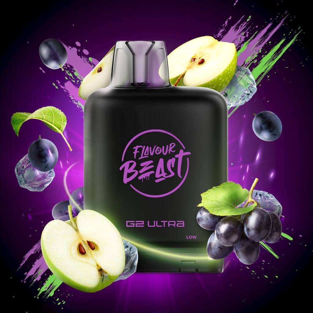 level x flavour beast g2 ultra grapplin grapesour apple iced closed pod canada