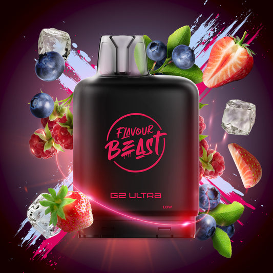 Level X Flavour Beast G2 Ultra Strawberry Raspberry Blueberry Ice