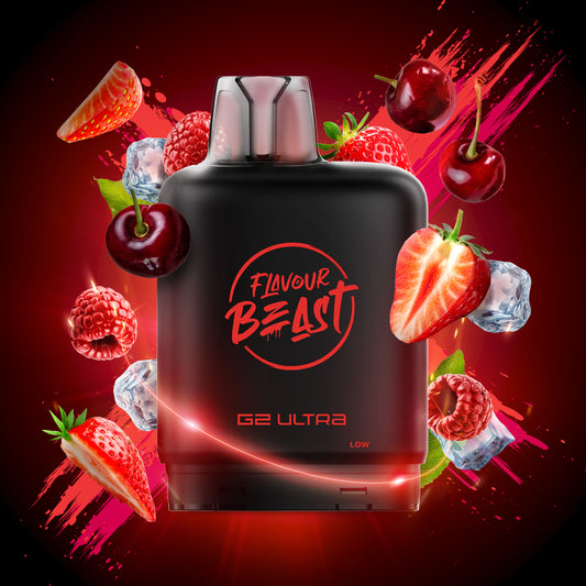 Level X Flavour Beast G2 Ultra Strawberry Raspberry Cherry Iced