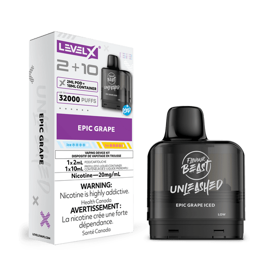 Level X Unleashed G2 Ultra Epic Grape Closed Pod