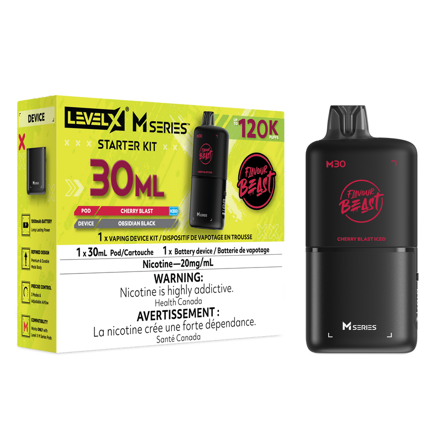 Level X Flavour Beast M Series Starter Kit - Cherry Blast Iced
