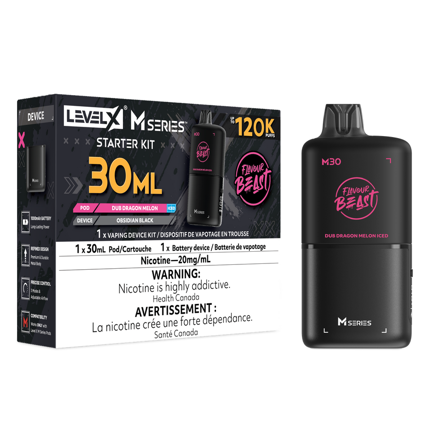 Level X Flavour Beast M Series Starter Kit - Dub Dragon Melon Iced