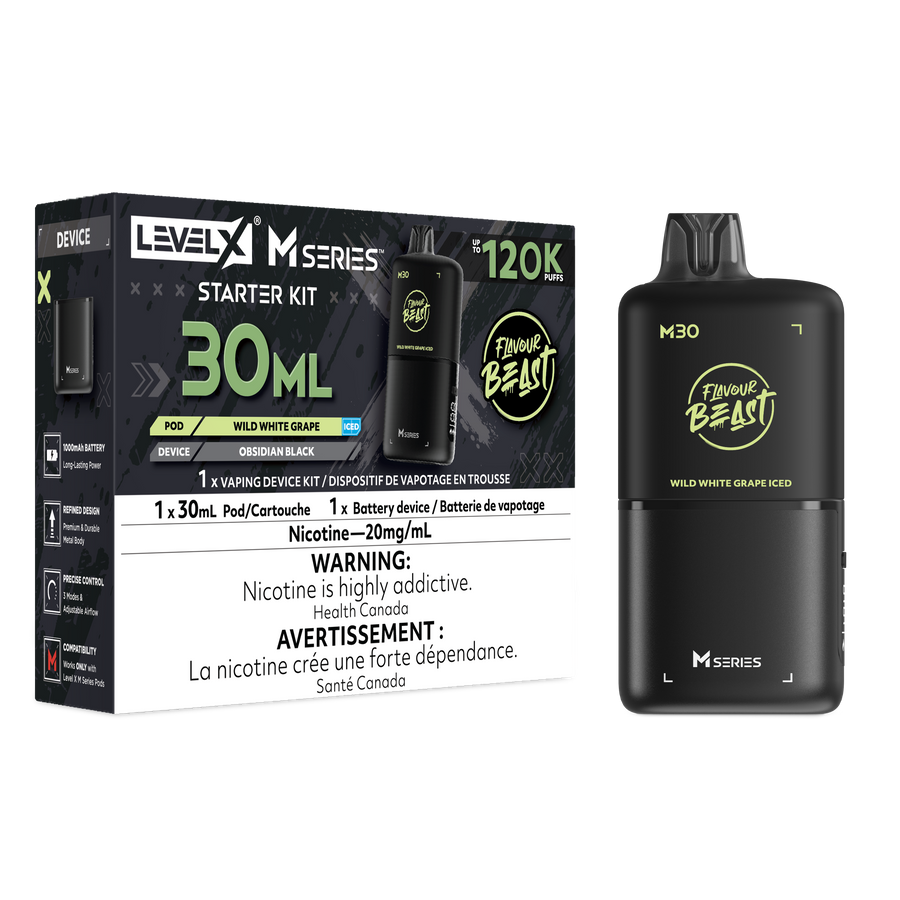Level X Flavour Beast M Series Starter Kit - Wild White Grape Iced