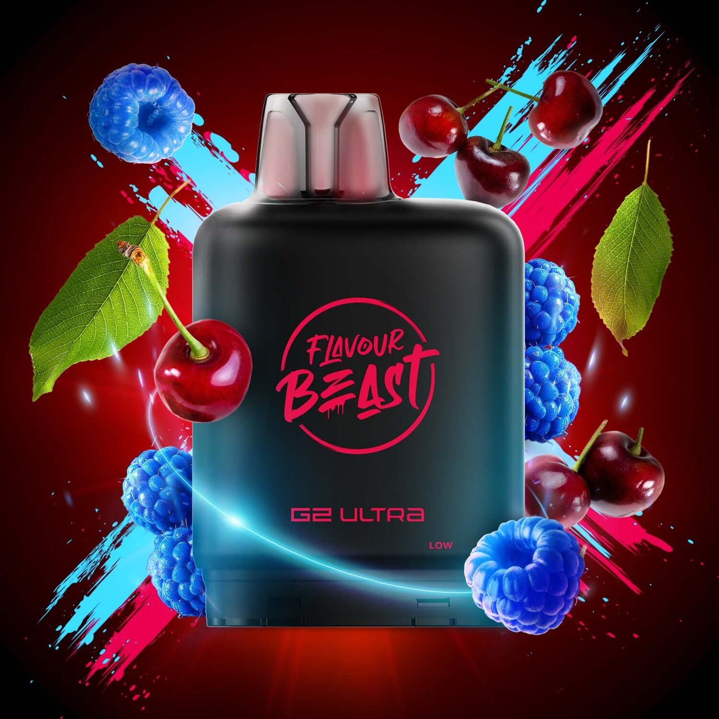Level X Flavour Beast G2 Ultra Blue Raspberry Cherry Closed Pod