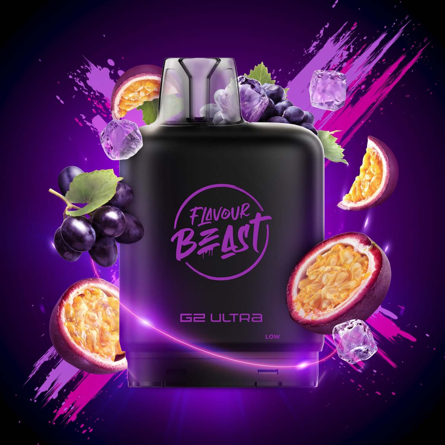 Level X Flavour Beast G2 Ultra Groovy Grape Passionfruit Closed Pod