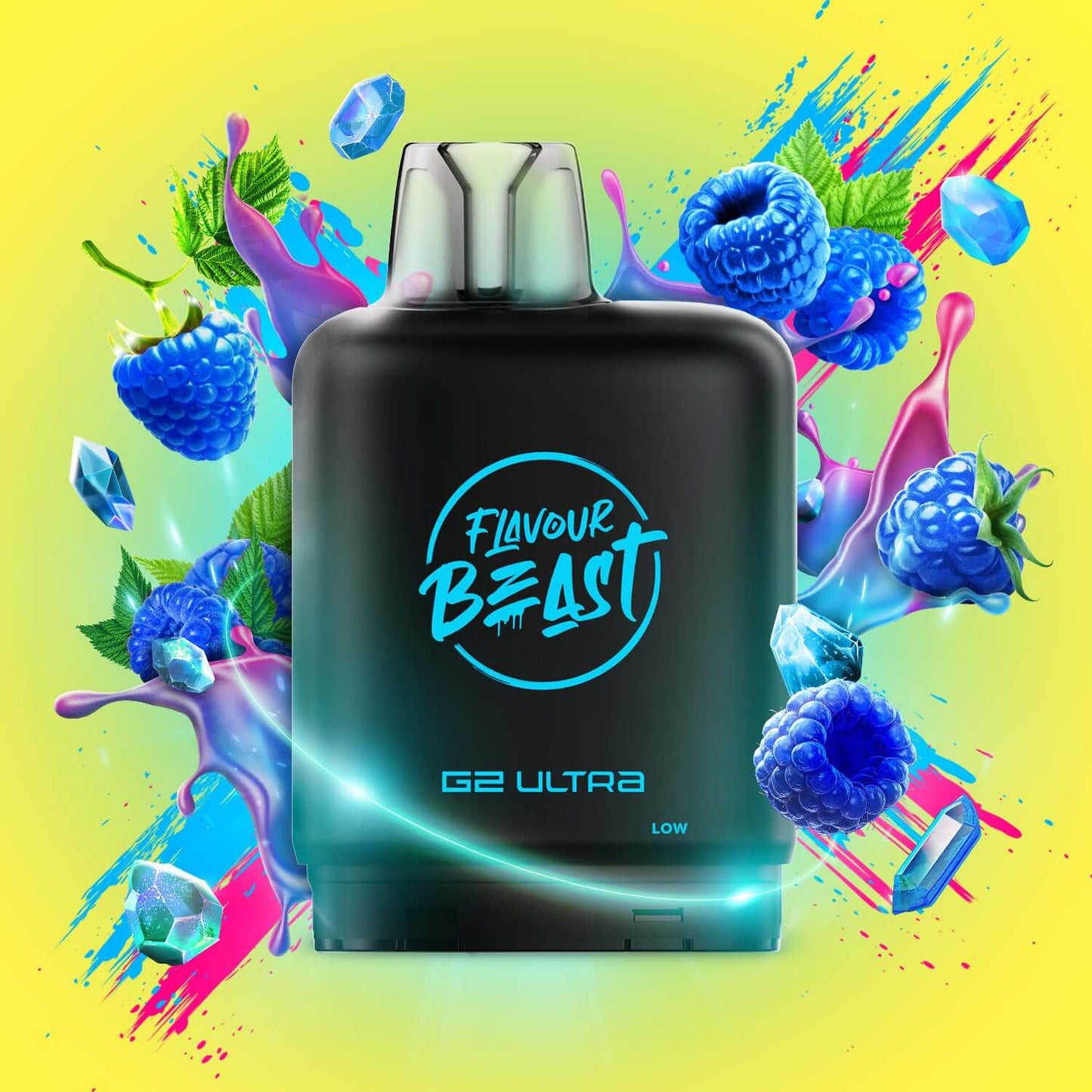 Level X Flavour Beast G2 Ultra Gushin Blue Razz Closed Pod