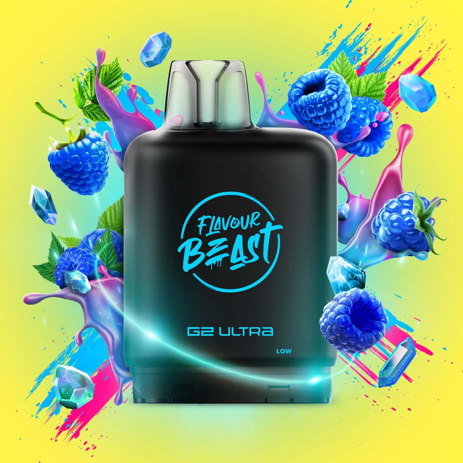 Level X Flavour Beast G2 Ultra Gushin Blue Razz Closed Pod
