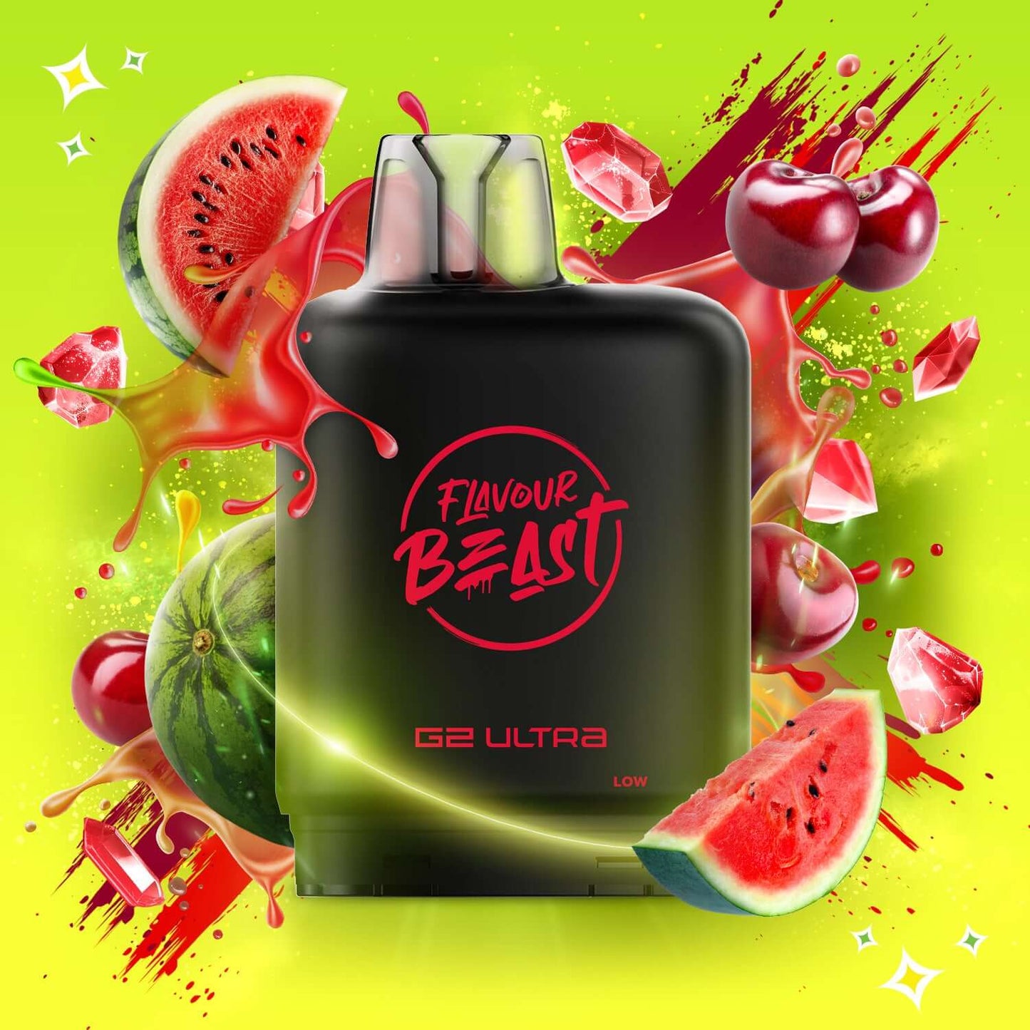 Level X Flavour Beast G2 Ultra Gushin S. Cherry Watermelon Closed Pod