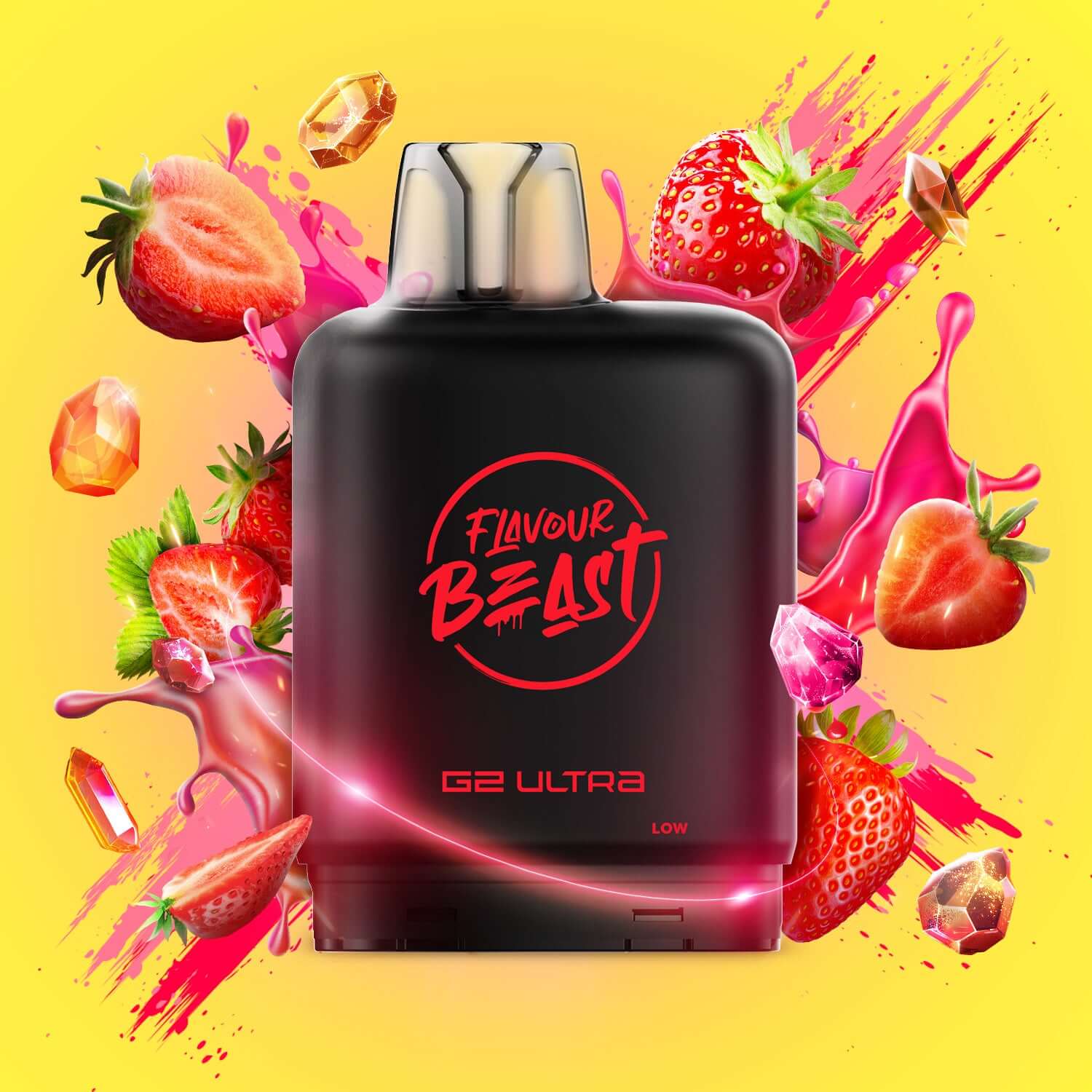 Level X Flavour Beast G2 Ultra Gushin Strawberry Closed Pod