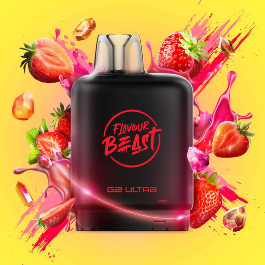 Level X Flavour Beast G2 Ultra Gushin Strawberry Closed Pod