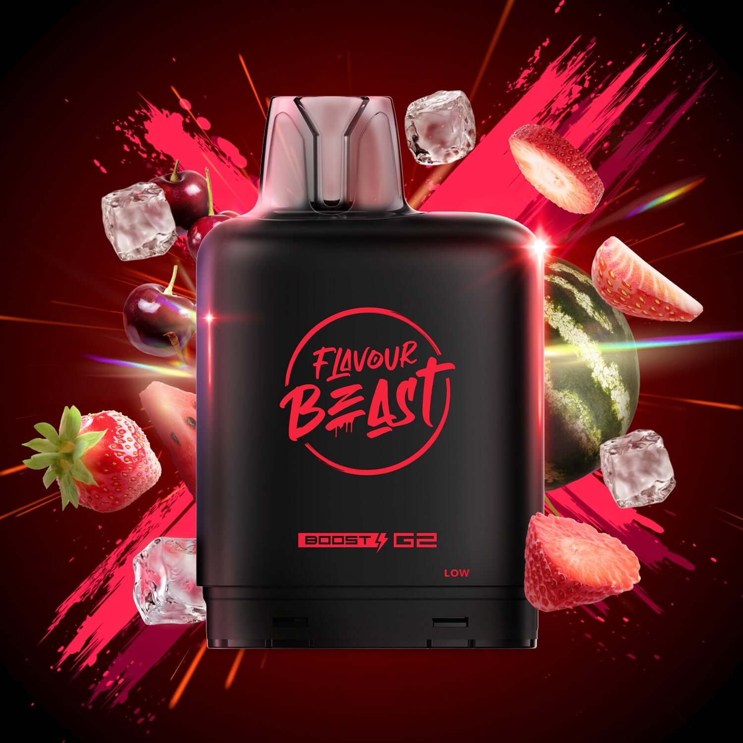 Level X Flavour Beast G2 Ultra Strawberry Cherry Watermelon Closed Pod