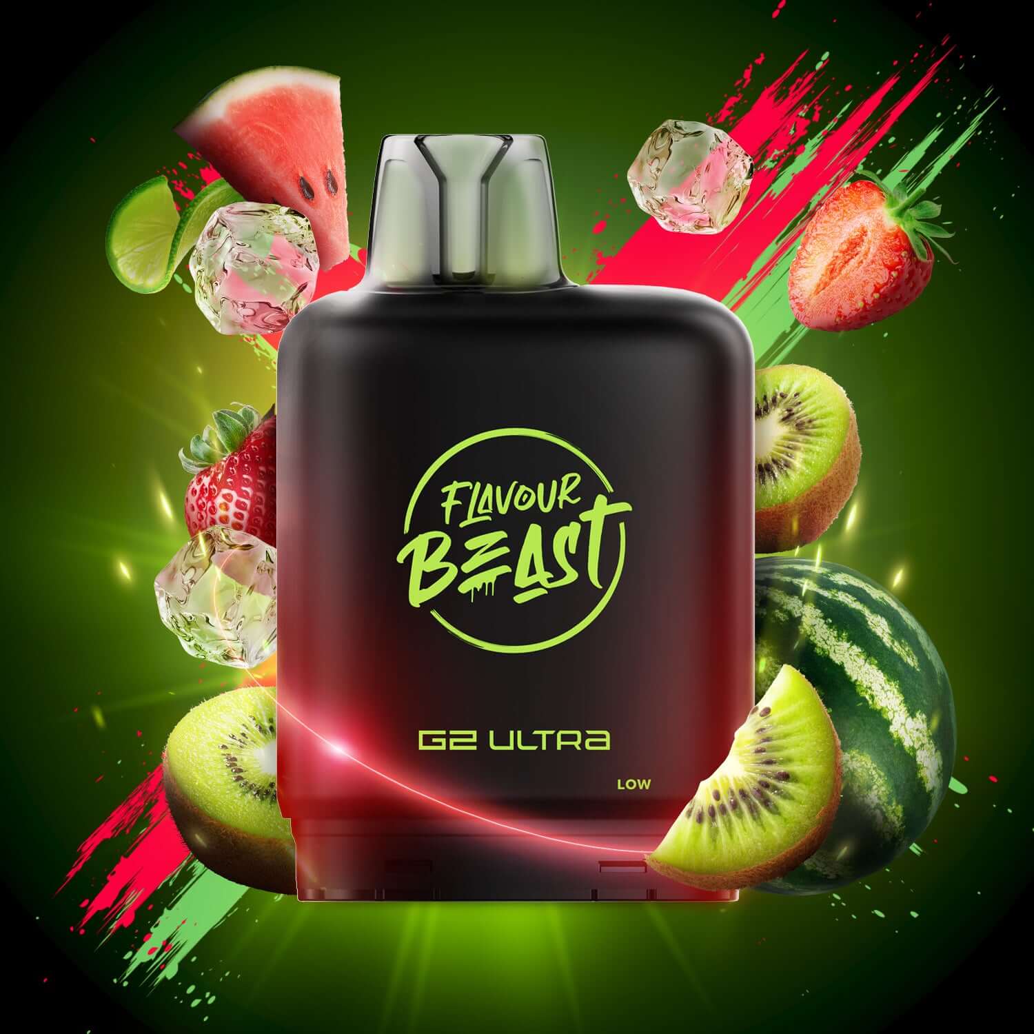 Level X Flavour Beast G2 Ultra Watermelon Strawberry Kiwi Closed Pod