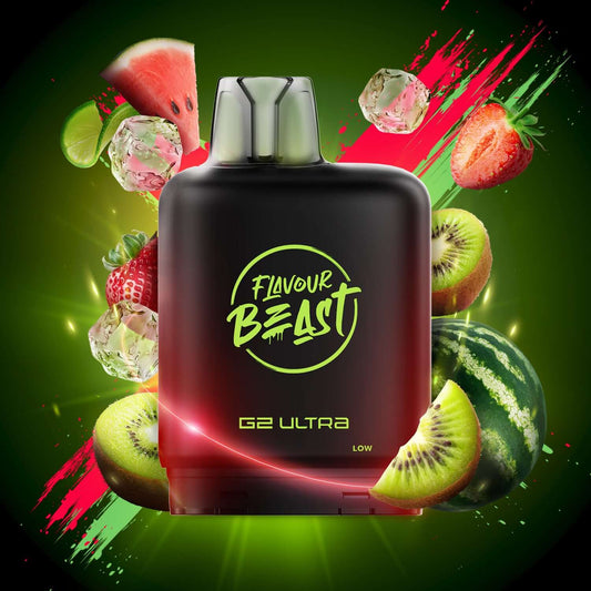 Level X Flavour Beast G2 Ultra Watermelon Strawberry Kiwi Closed Pod
