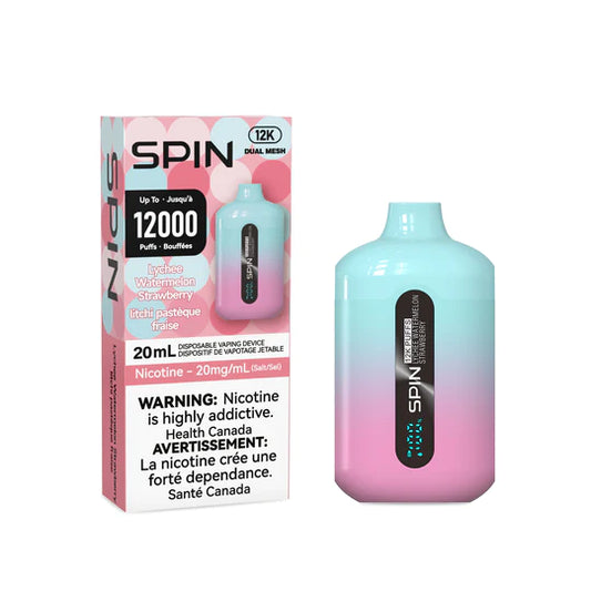 Spin 12000-Lychee Watermelon Strawberry