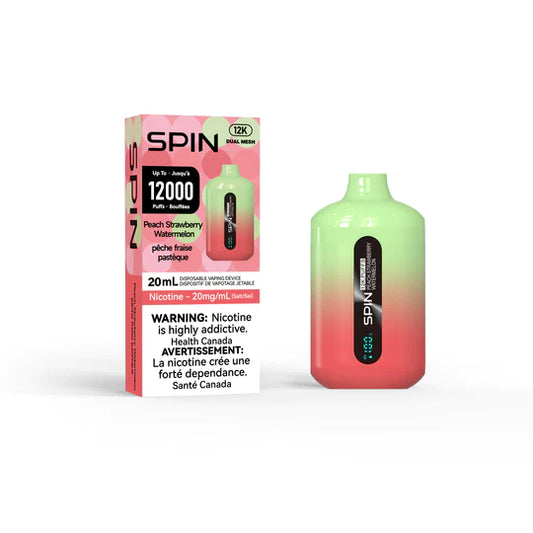 Spin 12000-Peach Strawberry Watermelon