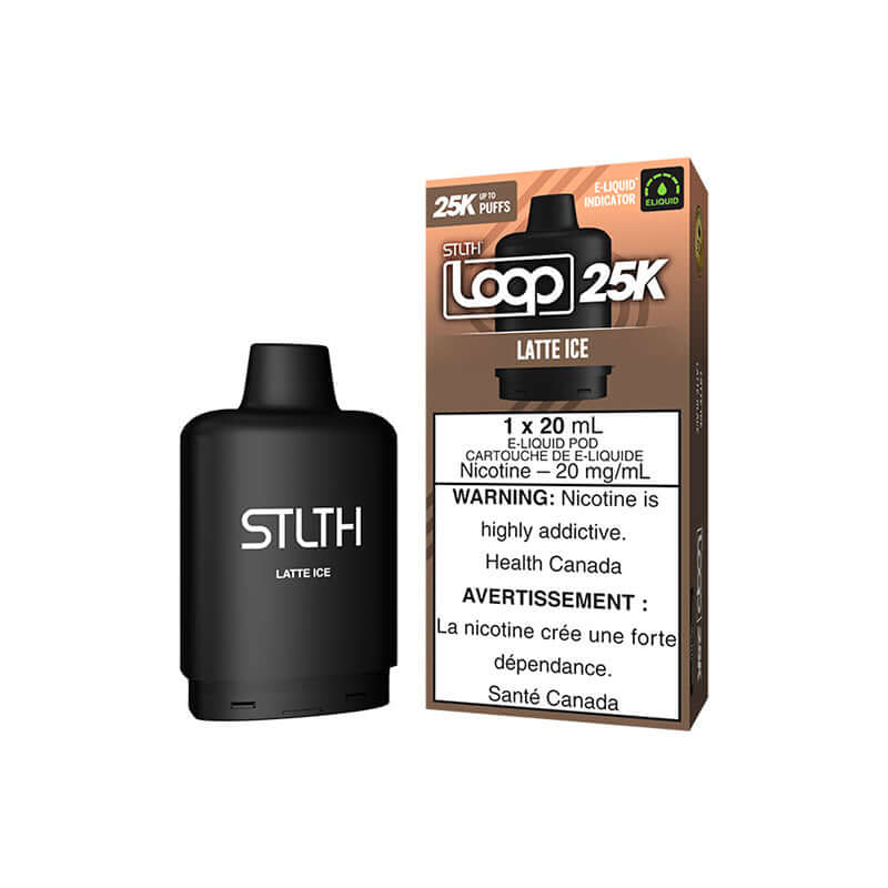 STLTH LOOP 25K POD - LATTE ICE Closed Pod